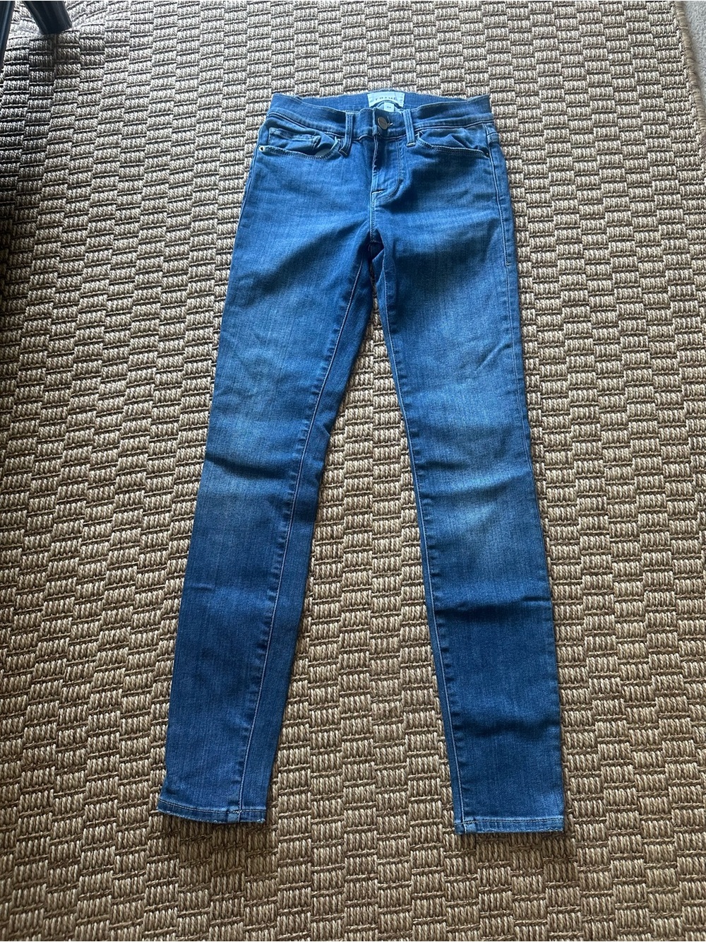 Frame Denim Women's Skinny Jeans in Deep Blue